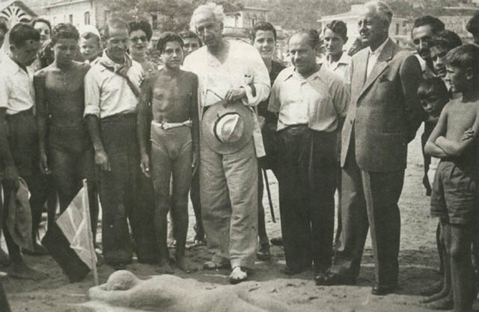 Prof. Mario Rivosecchi e Vittorio Fazzini